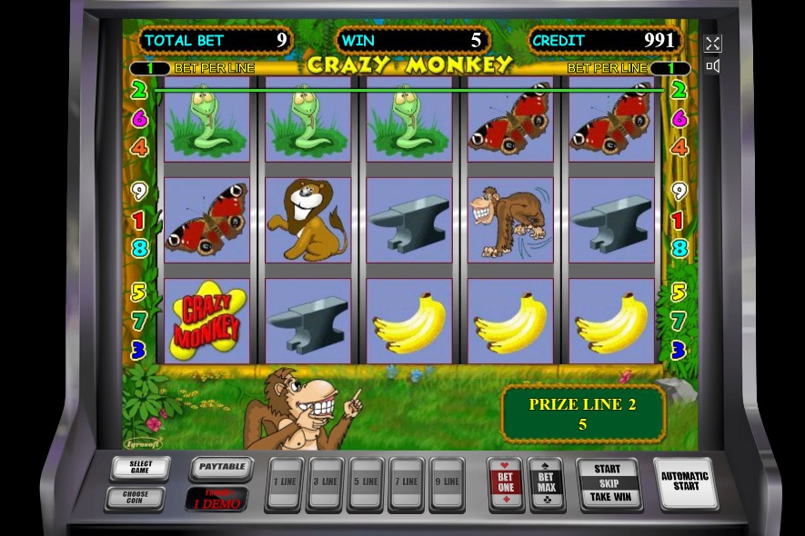 онлайн игровые автоматы crazy monkey играть бесплатно